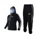 ARD CHAMPS™ Fleece Tracksuit Hoodie Trouser MMA Gym Boxing Running Jogging Suit (Black)